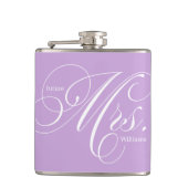 Lavender Elegant Script Future Mrs. Flachmann (Vorderseite)