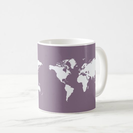 Lavender Elegante World Kaffeetasse (VorderseiteRechts)