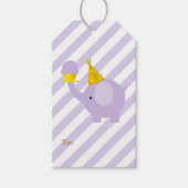 Lavender Elephant Geschenkanhänger (Vorderseite)