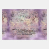 Lavender Ephemera Pattern Geschenkpapier Set (Vorderseite 3)