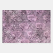 Lavender Ephemera Pattern Geschenkpapier Set (Vorderseite 2)