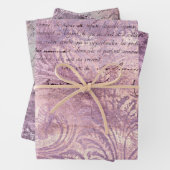 Lavender Ephemera Pattern Geschenkpapier Set (Beispiel)