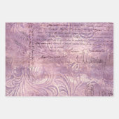 Lavender Ephemera Pattern Geschenkpapier Set (Vorderseite)