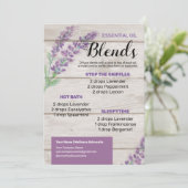 Lavender Essential Oil Diffuser-Mischungen Einladung (Stehend Vorderseite)