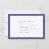 Lavender Eucalyptus Botanical Script Wedding RSVP Karte (Rückseite)