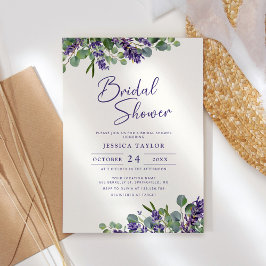Lavender & Eucalyptus Bridal Dusche Einladung