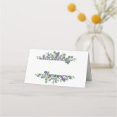 Lavender Eucalyptus Elegant Wedding Platzkarte (Vorderseite)