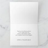 Lavender Eucalyptus Floral Wedding Vielen Dank Dankeskarte (Innenseite)