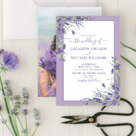 Lavender Eucalyptus Greenerity Foto Wedding Invita Einladung