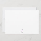 Lavender Eucalyptus Verlasse Foto Save the Date Einladung (Rückseite)