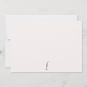 Lavender Eucalyptus Verlasse Foto Save the Date Einladung (Rückseite)