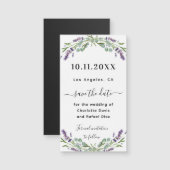 Lavender eucalyptus wedding Save the Date Magnet (Vorne/Hinten)
