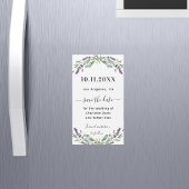 Lavender eucalyptus wedding Save the Date Magnet