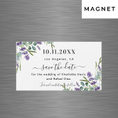 Lavender eucalyptus wedding Save the Date Magnet