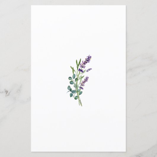 Lavender Eucalyptus Wie alt war die Braut (Rückseite)