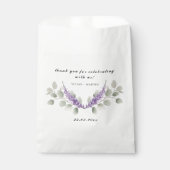 Lavender & Eukalyptus-Blätter Vielen Dank Geschenktütchen (Vorderseite)