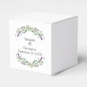 Lavender Eukalyptus Floral Botanische Hochzeit Geschenkschachtel (Vorderseite)