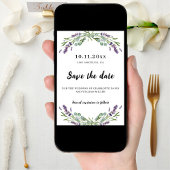 Lavender Eukalyptus Hochzeit speichern Sie das Dat Save The Date