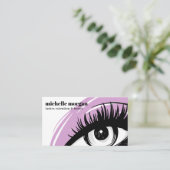 Lavender Eye shadow Eyelash Brows beruflich Visitenkarte (Stehend Vorderseite)
