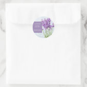 Lavender Facial Mask Label Runder Aufkleber (Tasche)