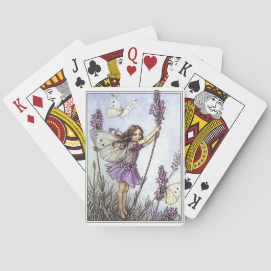 Lavender Fairy Playing Cards Spielkarten (Rückseite)