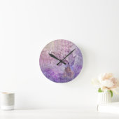 Lavender Fairy Runde Wanduhr (Zuhause)