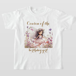 Lavender Fairy Wildblume Cousin des Geburtstagsmäd T-Shirt