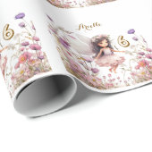 Lavender Fairy Wildblume pixday Geschenkpapier (Rolleneckpunkt)