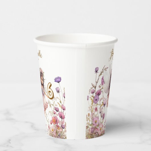 Lavender Fairy Wildblume pixday Pappbecher (Rechts)