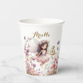 Lavender Fairy Wildblume pixday Pappbecher (Vorderseite)