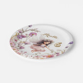 Lavender Fairy Wildblume pixday Pappteller (Schrägansicht)