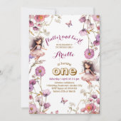 Lavender Fairy Wildblume Pixie 1. Einladung (Vorderseite)