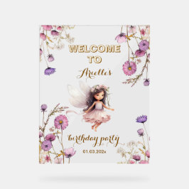 Lavender Fairy Wildblume vielen Dank Acrylschild