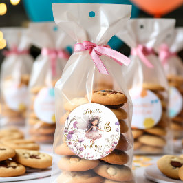 Lavender Fairy Wildblume vielen Dank Runder Aufkleber