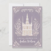 Lavender Fairytale Castelgrande Einladung (Vorderseite)