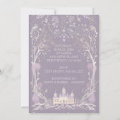 Lavender Fairytale Castelgrande Einladung (Rückseite)