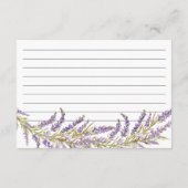 Lavender Fall Blütenfarbenrezept Begleitkarte (Rückseite)
