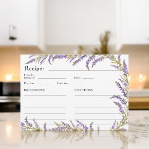 Lavender Fall Blütenfarbenrezept Begleitkarte