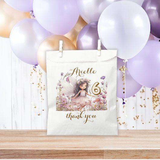 Lavender Fantasy Fairy Wildblume Pastel Geburtstag Geschenktütchen