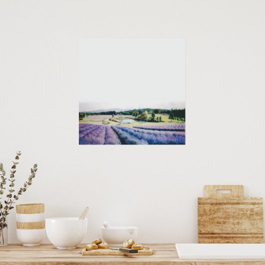 Lavender Farm auf der Insel San Juan von Bryn Barn Poster (Küche)