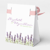 Lavender Favor Box Geschenkschachtel (Rückseite)