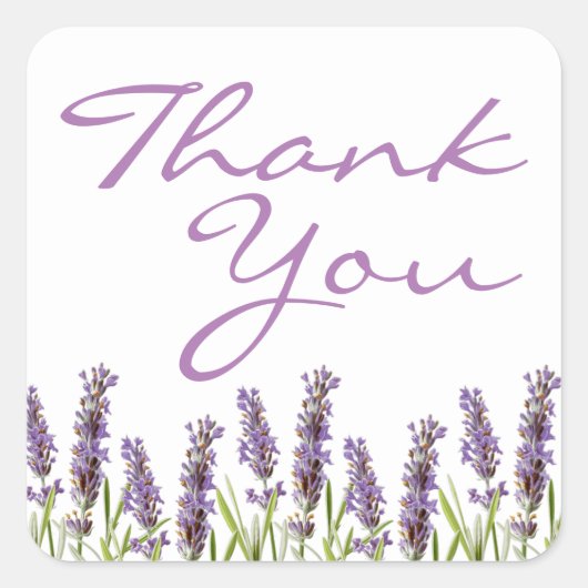 Lavender Favor Stickers (Vorderseite)