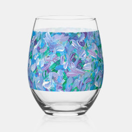 Lavender Feathers Weinglas Ohne Stiel