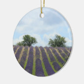 Lavender Feld Weihnachtsdekoration Keramik Ornament (Links)