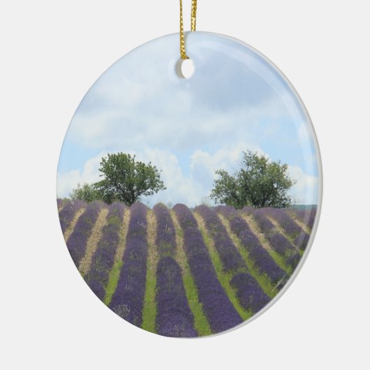 Lavender Feld Weihnachtsdekoration Keramik Ornament (Links)