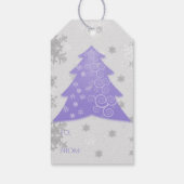 Lavender Festival Weihnachtsbaum Geschenk Tag Geschenkanhänger (Rückseite)