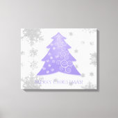 Lavender Festive Weihnachtsbaum Canvas Print Leinwanddruck (Vorderseite)