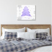 Lavender Festive Weihnachtsbaum Canvas Print Leinwanddruck (Insitu (Schlafzimmer))