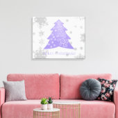 Lavender Festive Weihnachtsbaum Canvas Print Leinwanddruck (Insitu (Wohnzimmer))