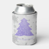 Lavender Festive Weihnachtsbaum Cooler Dosenkühler (Kanne Vorderseite)